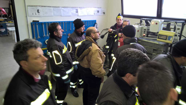 formazione con i vigili del fuoco